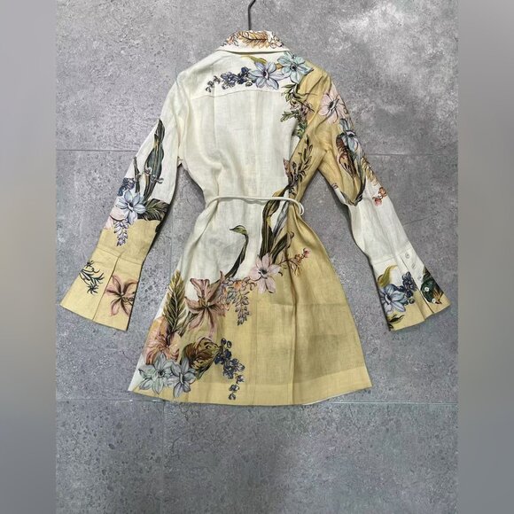 Alemais Oleander Mini Dress in Linen - Picture 5 of 9